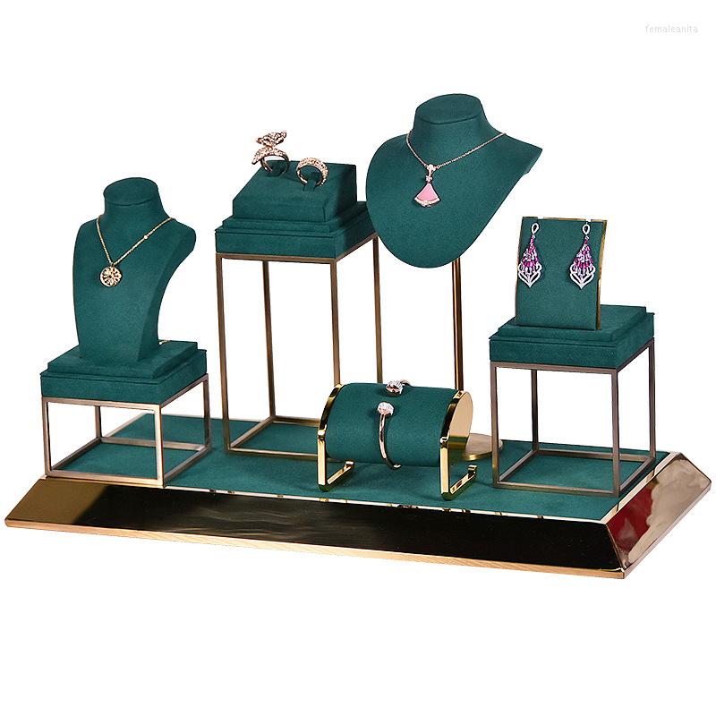 

Jewelry Pouches Counter Window Metal Display Props Own Factory Set Rack