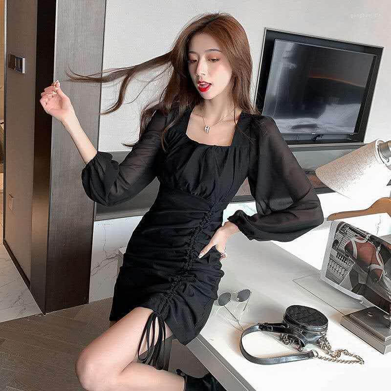 

Casual Dresses For Women Black Skirt Autumn Winter Dress Vestido De Mujer