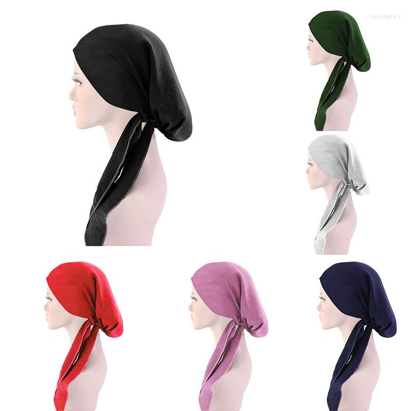

Ethnic Clothing Muslim Women Head Scarf Beanie Bonnet Chemo Hat Turban Headwear Bandana Cancer Hair Loss Cover Wrap Stretch Caps
