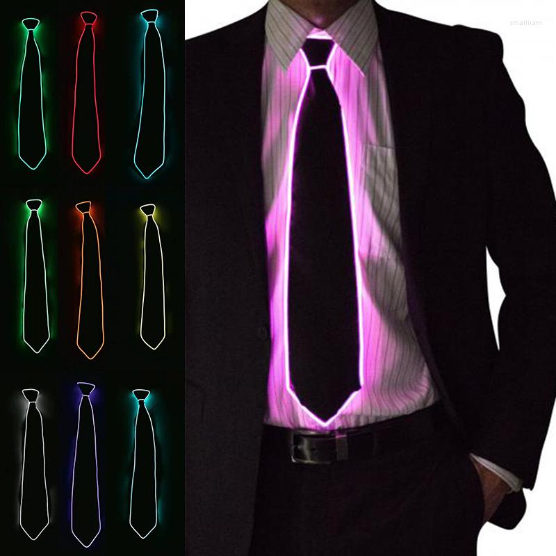 

Bow Ties Fashion Men Light Up Necktie Led For Club Party Show Accessories Gravatas Para Homens