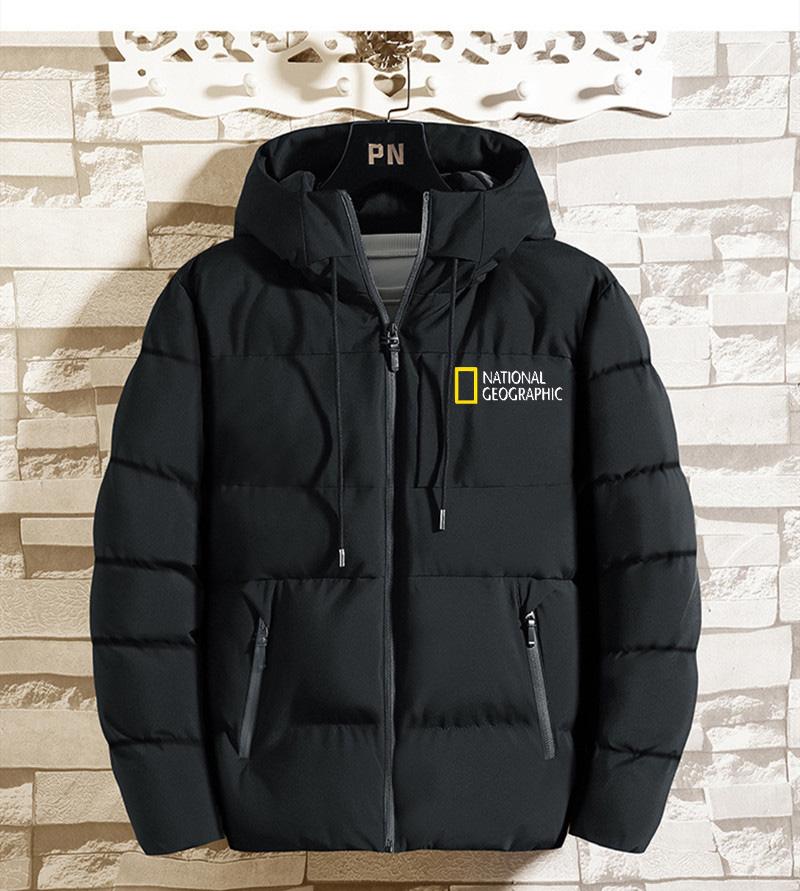 

Men's Jackets Waterproof Jacket Thick Warm Parka Coat Windproof Hooded Casual Autumn And Winter Cotton, Photo color