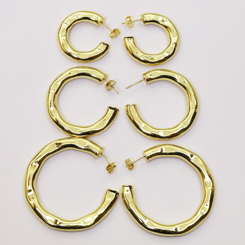 

Dangle Earrings 8 Pairs Round Hoop Earring Gold Metal Simple Filled Fashion Jewelry For Women 58018