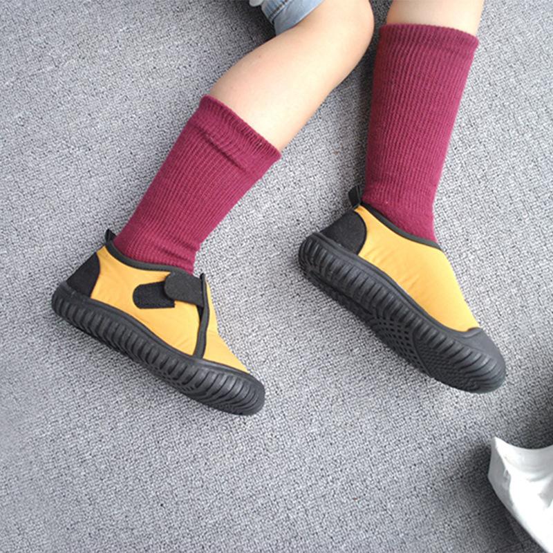

Boots Autumn Winter Children Snow Boys Warm Cotton Shoes Girls Short Baby Retro Waterproof With Thin Velvets, Yellow