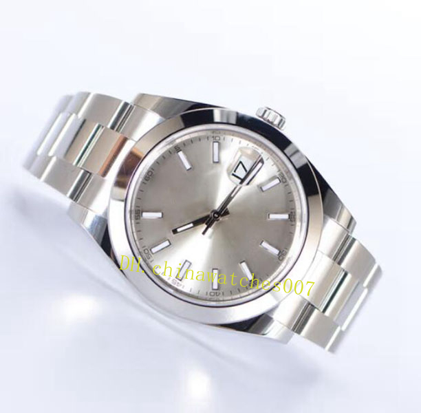 

126300 watch Silver Plate log type series fine steel calendar display automatic mechanical Men's Watch Asia 2813 Sport sapphire Glass 2022