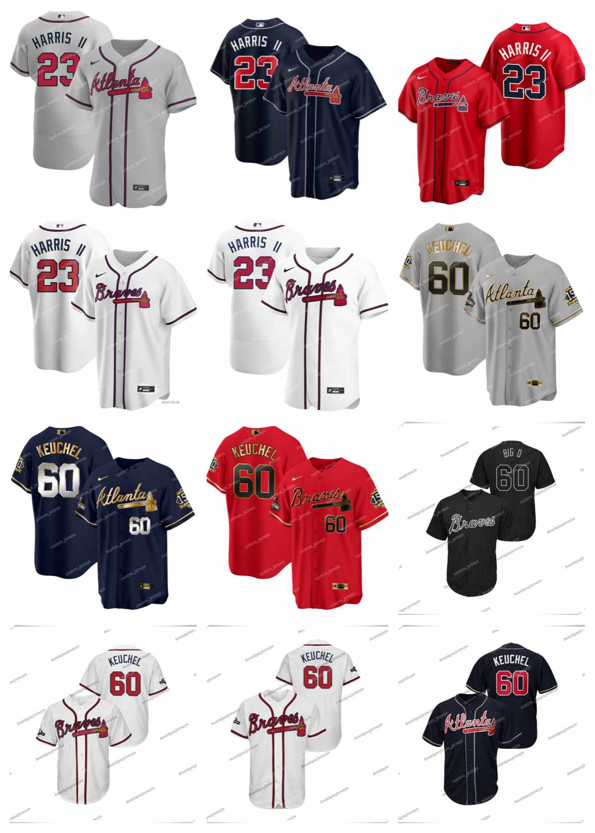 

Atlanta''Braves''Men Jersey Women Youth 23 Michael Harris II 60 Dallas''Keuchel''60 Big D Home Custom New Cool Flex Base Stitched Baseball Jerseys