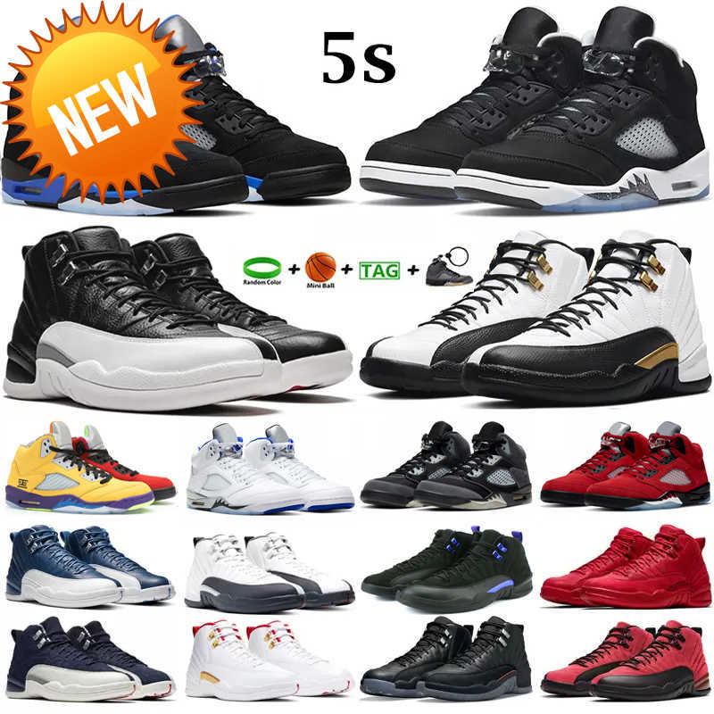 

NEW Jumpman 5s 12s Basketball Shoes for Men Women Racer Blue Sneakers mens 5 Oreo Bluebird OG Black Metallic sports 12 Royalty Taxi Bulls, 7 jade horizon