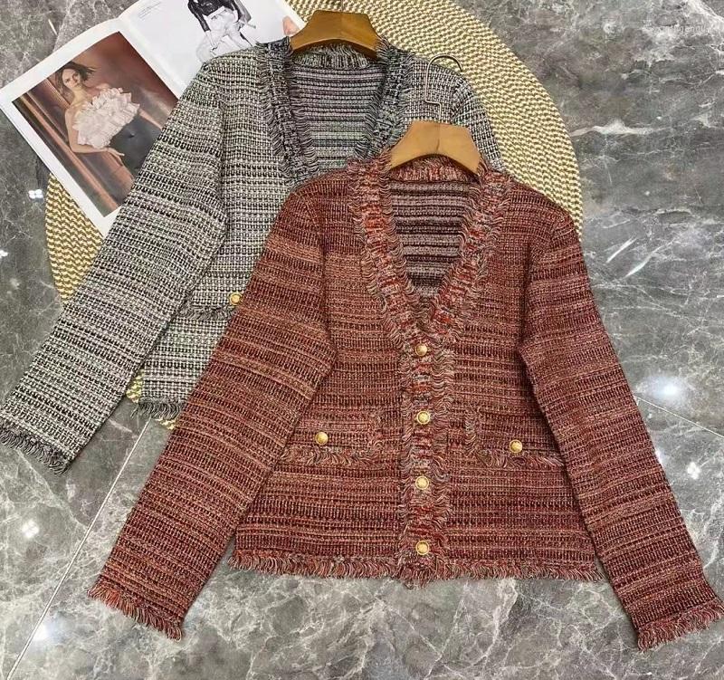 

Women' Knits Korean Fashion Sweater Cardigans 2022 Autumn Winter Knitwear Women Wool Knitted Long Sleeve Casual Grey Red Tassel