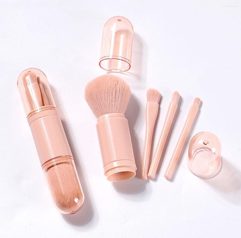 

Makeup Brushes 4 In 1 Brush Mini Eye Travel Portable Retractable Facial Combination Multifunctional Tool