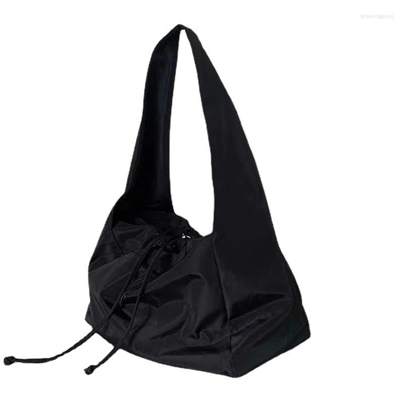 

Evening Bags Women's Fashionable Nylon Large Capacity Black Shoulder Bag College Students' Class Messenger
