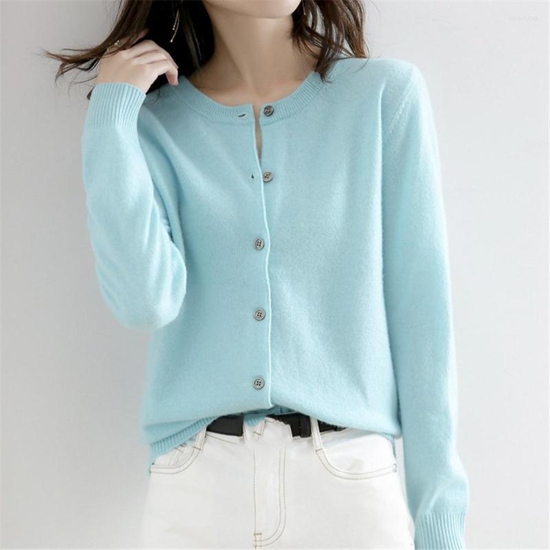 

Women' Knits Korean Spring Autumn Women Cardigan Sweater Poncho 2022 Fashion Loose Knitted Cardigans Female Single Breasted, Black