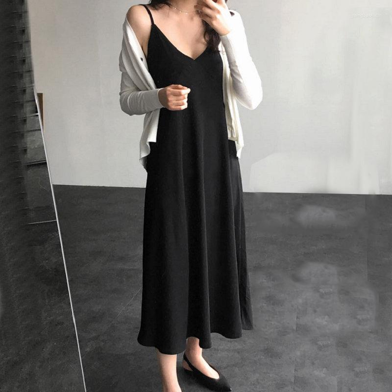 

Casual Dresses Customize Made Women Autumn/Winter 3XS-10XL Sleeveless V Neck Maxi Long A Line Dress Black/White/Red/Apricot