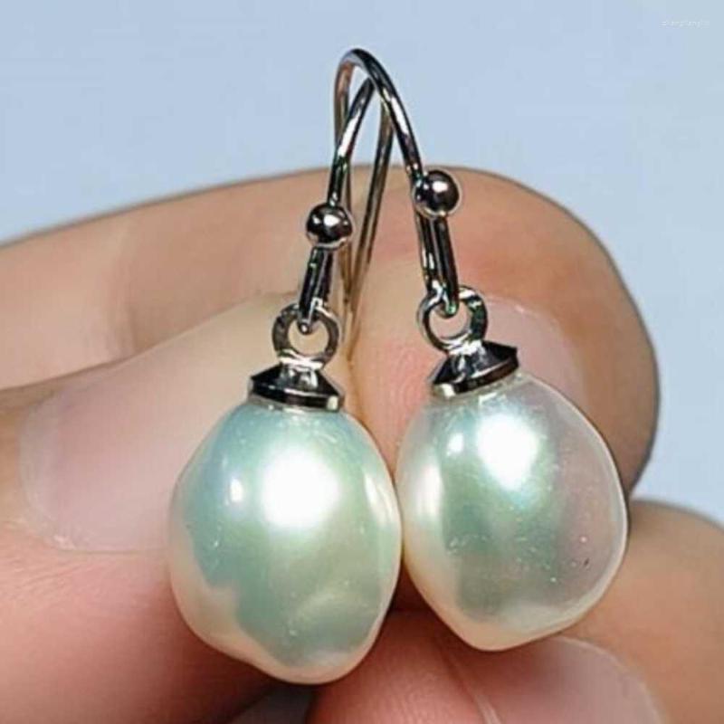

Dangle Earrings 10-11MM Natural Baroque White Pearl 14K Beautiful Accessories Ear Stud Jewelry VALENTINE'S DAY FOOL'S Party