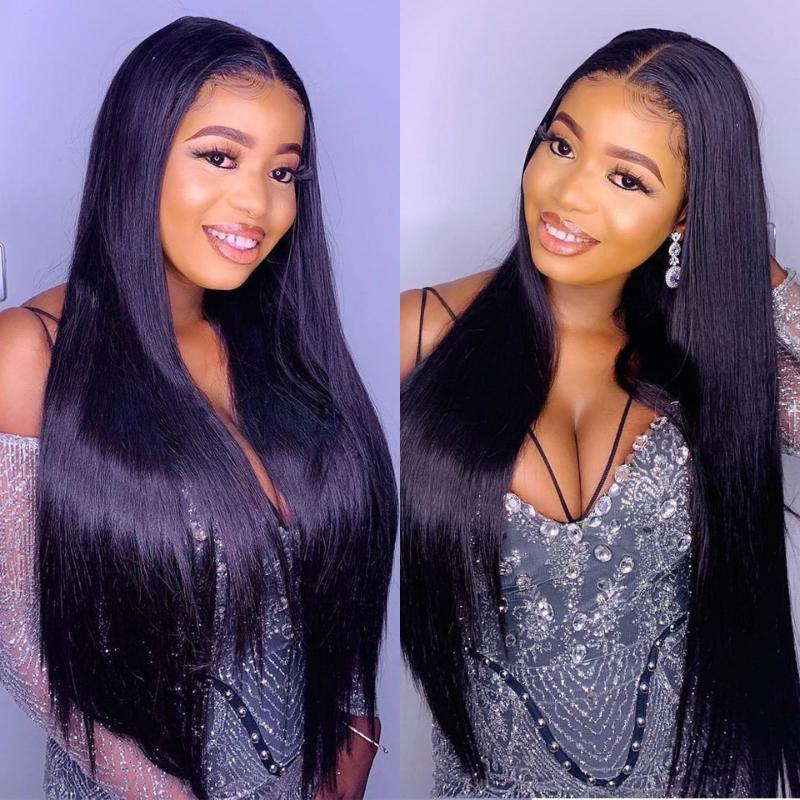 

Lace Wigs Straight Front Human Hair Brazilian Wig 13x4 Frontal HD Transparent, Hd transparent wig