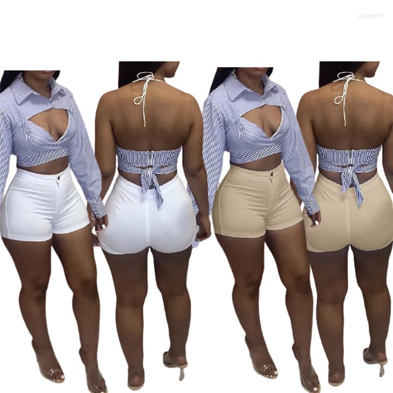 

Women' Shorts Simple Pure Color High Pockets Hip Skinny Pants Sexy Tight Club Party Lady Fashion Trouser, Ivory