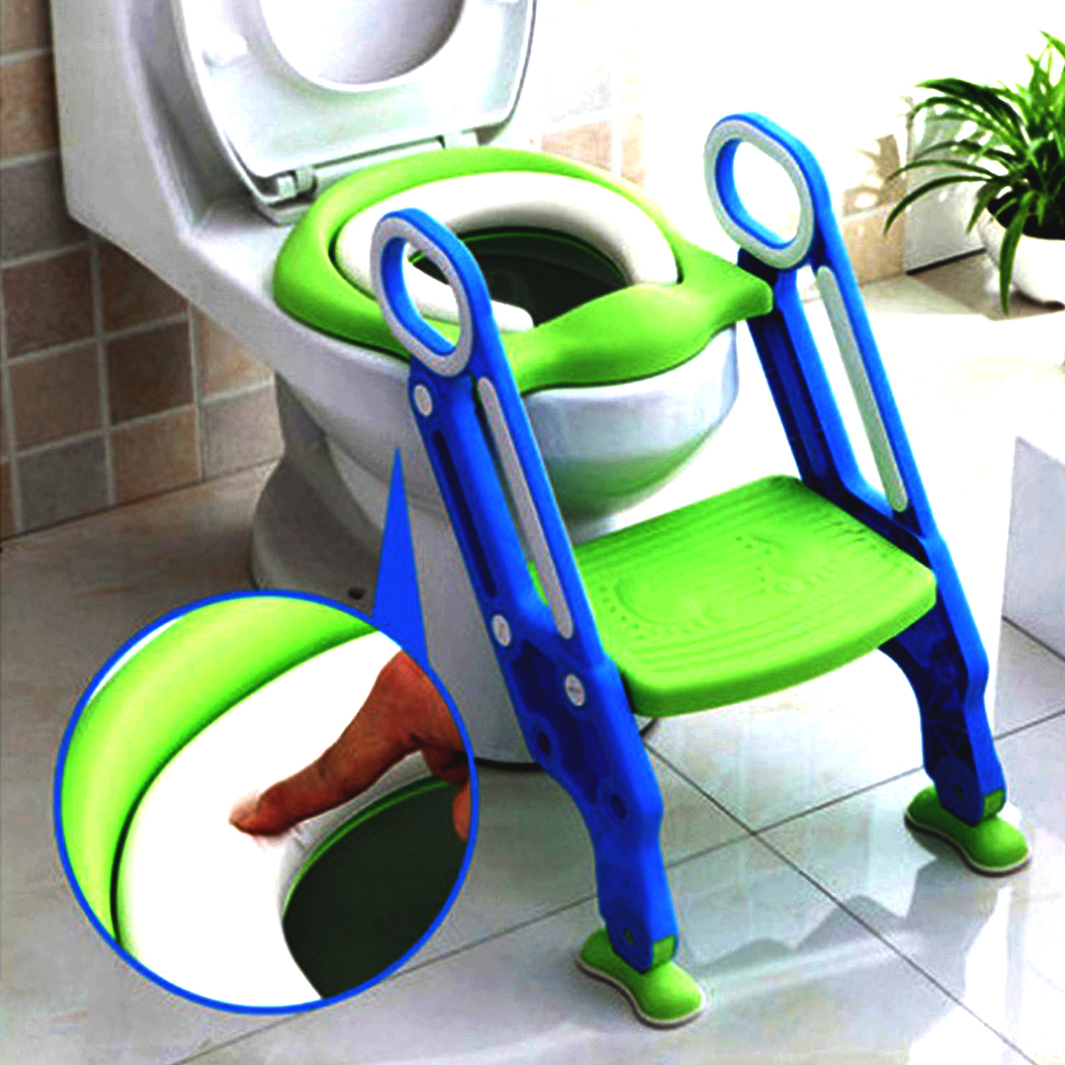 Toilet Seat Potty Training Seat Urinal for Boys Folding Chair Stool Staircase Toilet Ladder for Baby Toddler Girl Safe Potties-image-800888907