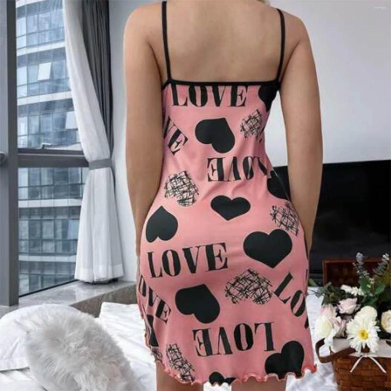 

Women's Sleepwear Night Suits Women Pajama Set Women's Suspender Home Clothes Soft Love Printed Sexy Slim Womens Lounge H, Purple