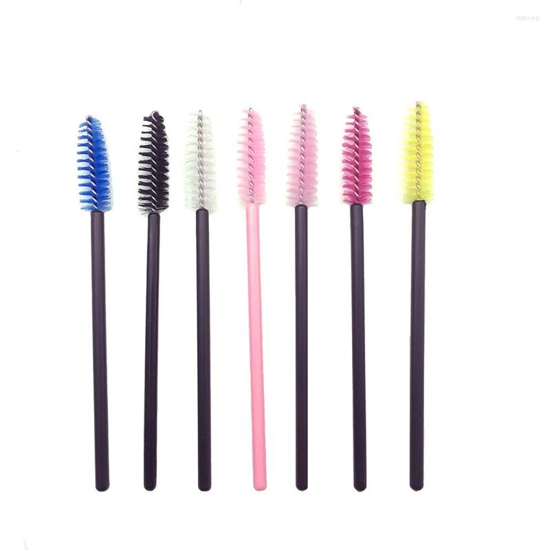

False Eyelashes 500 Pcs Eyelash Brush Eyebrow Disposable Eye Lash Makeup Escovinha Para Sobrancelhas Preto E Rosa