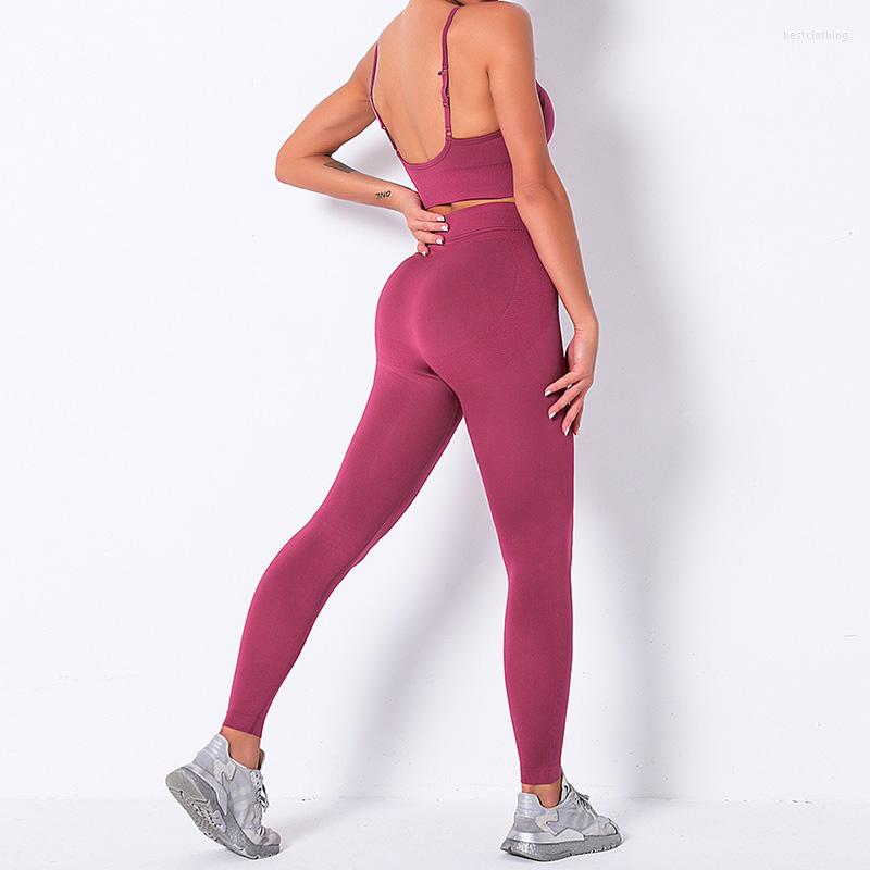 

Active Sets Sexy Solid Women Yoga Set Sleeveless Fitness For Striped High Waight Gym Clothes Sport Suit Work Out, Black