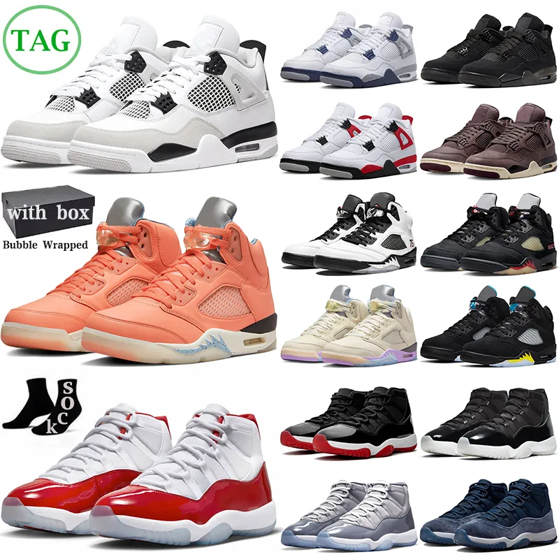 

With Box 4 5 11 Mens Basketball Shoes Jumpman 4s Military Black Cat Midnight Navy 11s Bred Cool Grey 5s Crimson Bliss Sail Men Women Outdoor Sport Sneakers Trainers, 13
