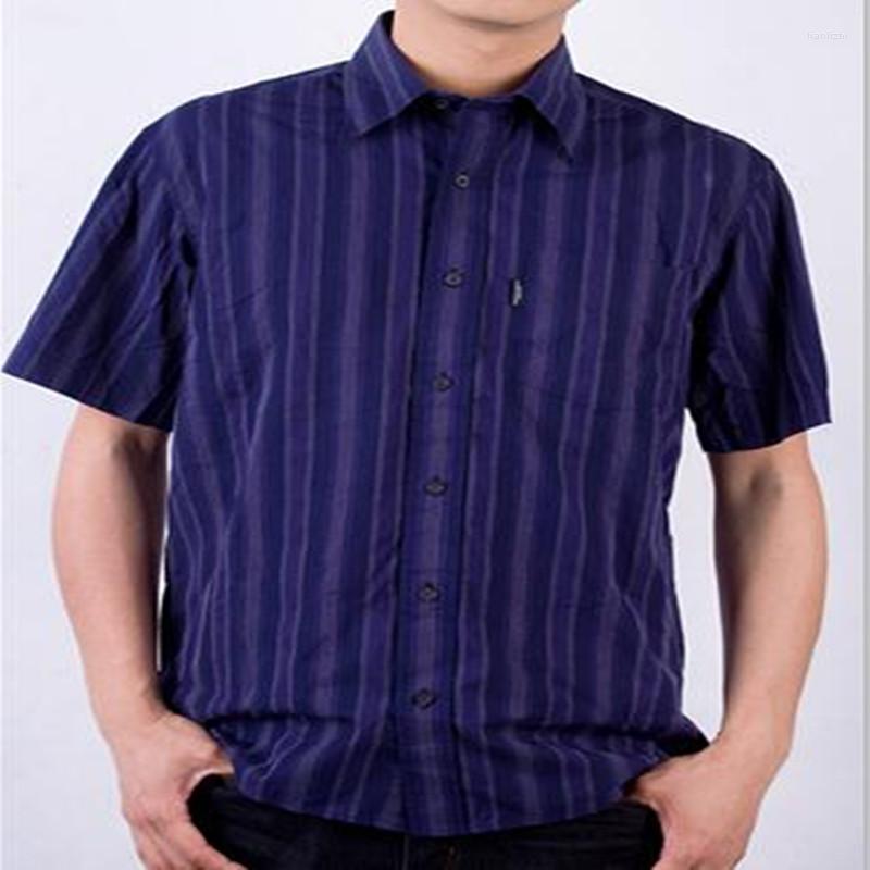 

Men's Casual Shirts 2022 Brand Summer Men's Short-sleeved Shirt Slim European Men Business High Quality W389, Blue