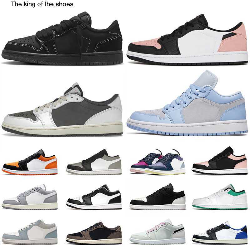 

TS Black Phantom 1 Jumpman Low Basketball Shoes Men Women Reverse Mocha Designer 1s Diamond Barely Green Vintage Grey Unc Shadow Sports, 36-46 vintage grey