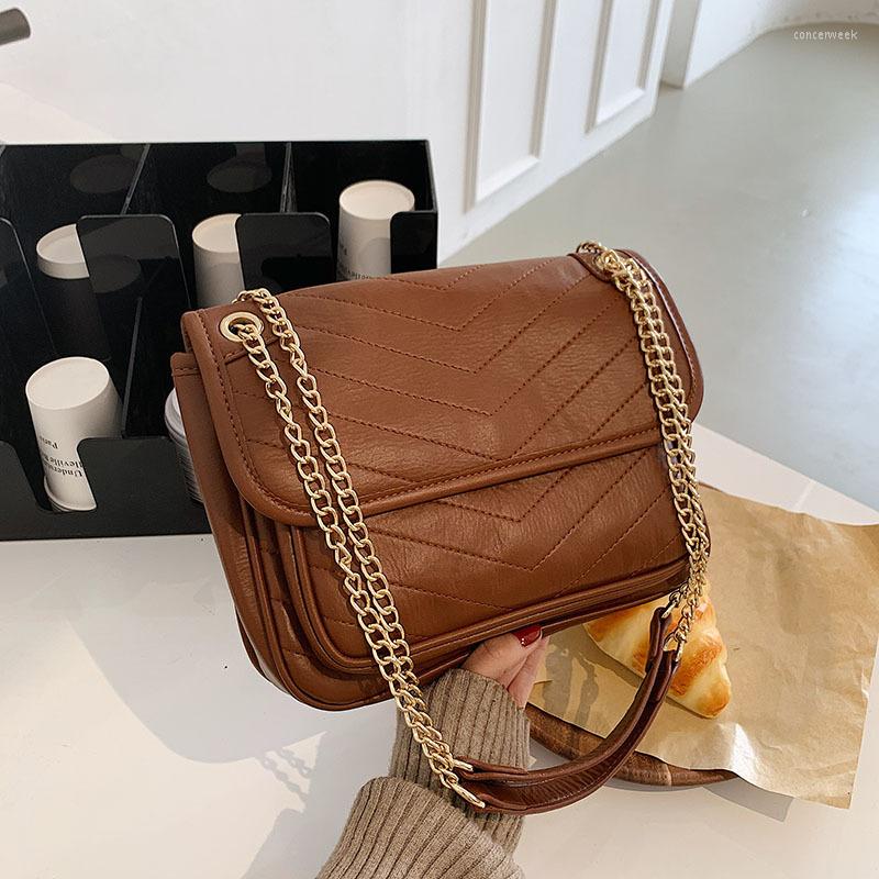 

Evening Bags Chain Women Shoulder Tote Bag High Quality Ladies Small Travel Crossbody Fashion Designer Female Pu Leather Messenger, White