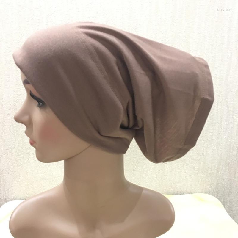 

Ethnic Clothing H065 Style Cotton Base Smoke Pipe Cap Tube Underscarf Hat Keffiyeh Muslim Fashion Women Hijabs