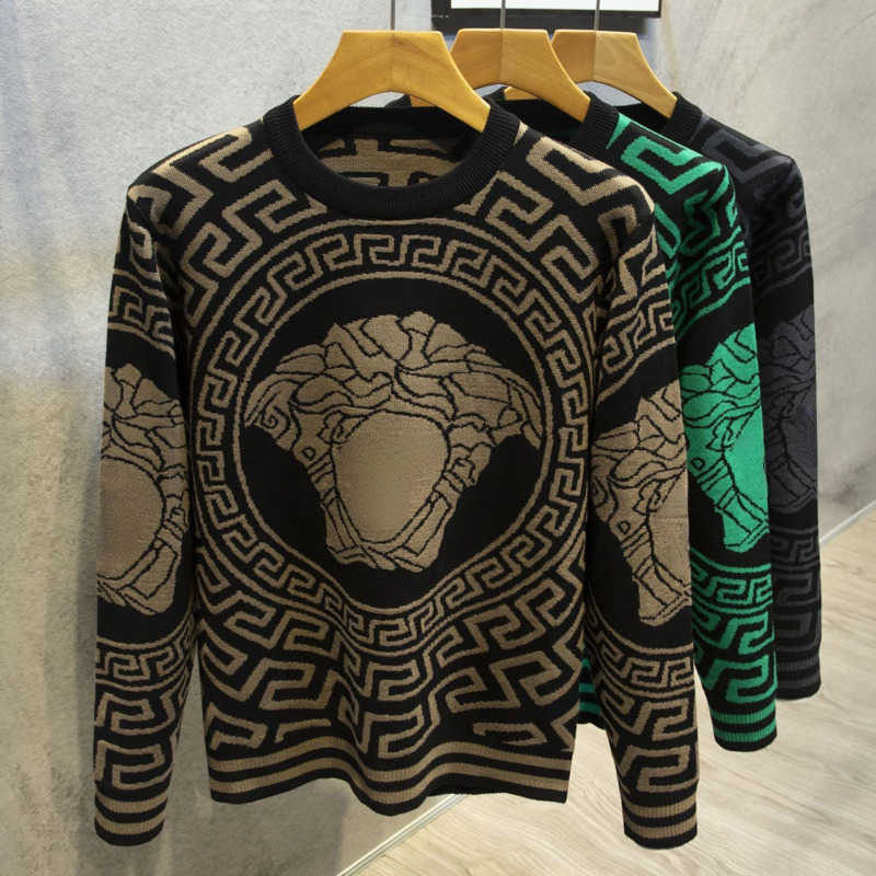 

Mens warm sweater designer bottoming knitter sweaters casual knitted pullover coat men women autumn winter sweatshirt breathable, Green