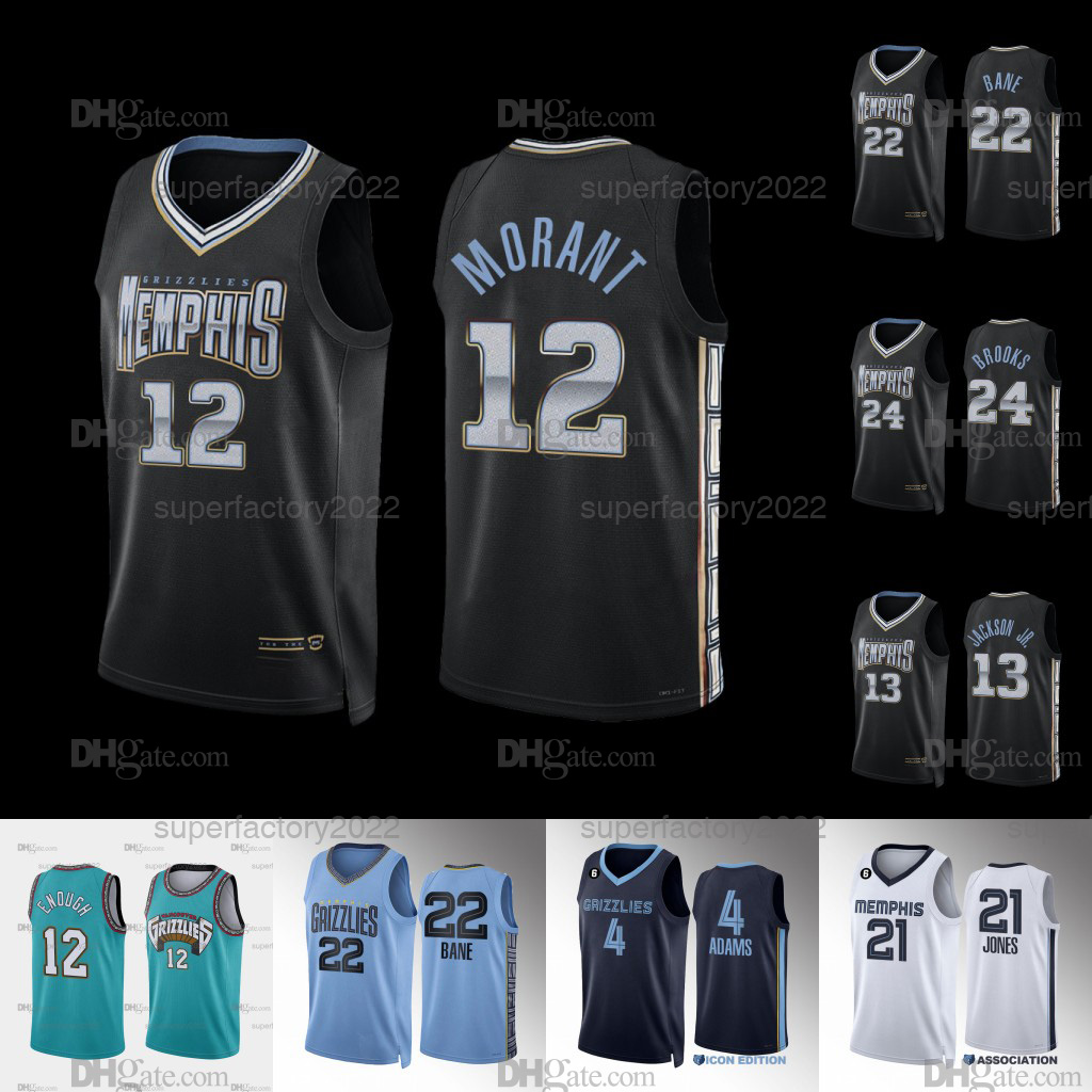 

''Grizzlies"Jerseys 2022-23 City Desmond 22 Bane Steven 4 Adams Tyus 21 Jones Jaren 13 Jackson Jr. Ja 12 Morant Dillon 24 Brooks Clarke Williams, As shown