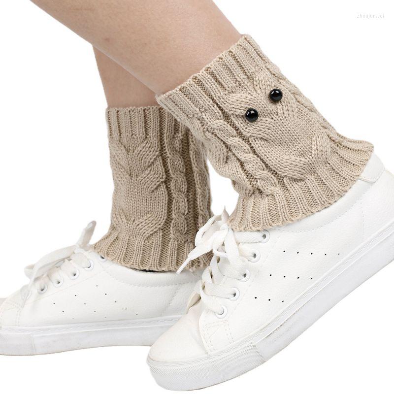 

Women Socks Women's Short Crochet Winter Fall Knit Boot Cuffs Toppers Gaiters