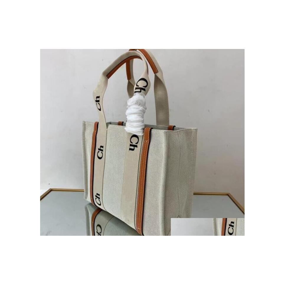 

Shoulder Bags 2022 Sell Fashionable Home Big Shop Bag Man Women Large Capacity Canvas Leisure Chlo1Es Beach Handbag Shoder Beautif D Dhjm5, Black 37x29x8cm