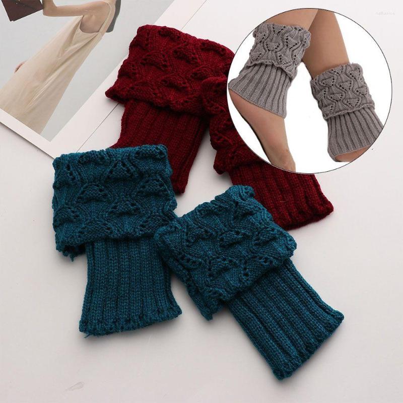 

Women Socks Knitted Girls Boot Sock Decorative Pattern Color Matching Latin Ballet Dance Protector, Black