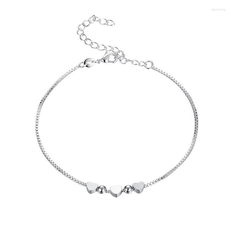 

Bangle Chain & Link Bracelets Women's Heart Charm Bracelet Fashion Jewelry Accessories
