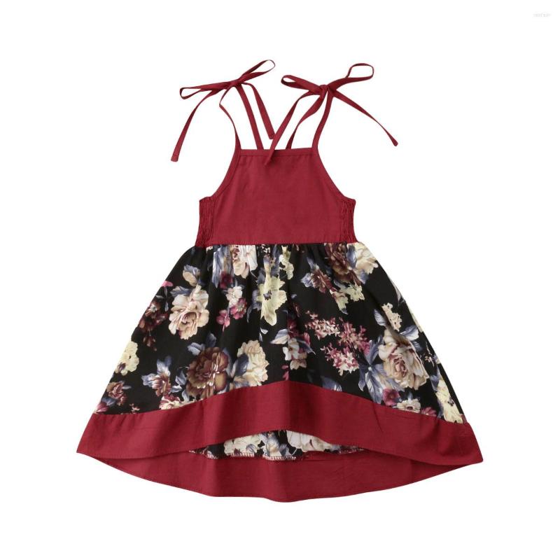 

Girl Dresses Flower Kid Baby Girls Dress Sleeveless Lace Vintage Party Wedding Holiday Beach For Princess, Picture shown