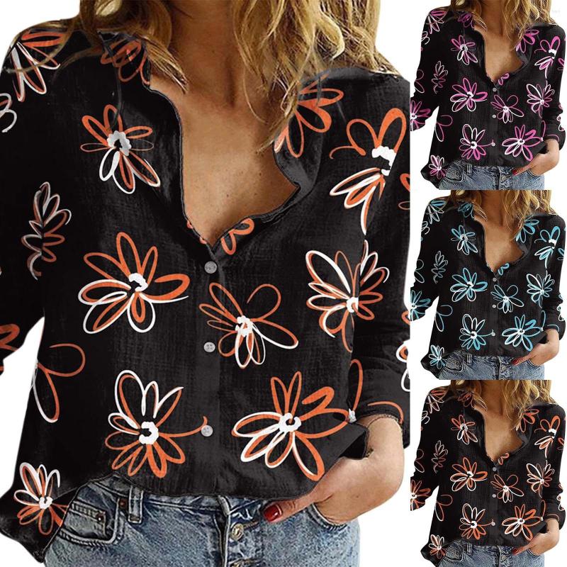 

Women' Blouses Cotton Shirt Dress Womens Ladies Long Casual Blouse T-Shirt Button Loose Tops Women' Business Women, Blue