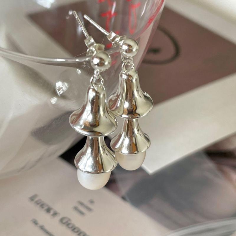 

Stud Earrings 1pcs European 925 Silver Sterling Alien Pearl For Women Earring Jewelry 2022 Trend Korean Charms Simple