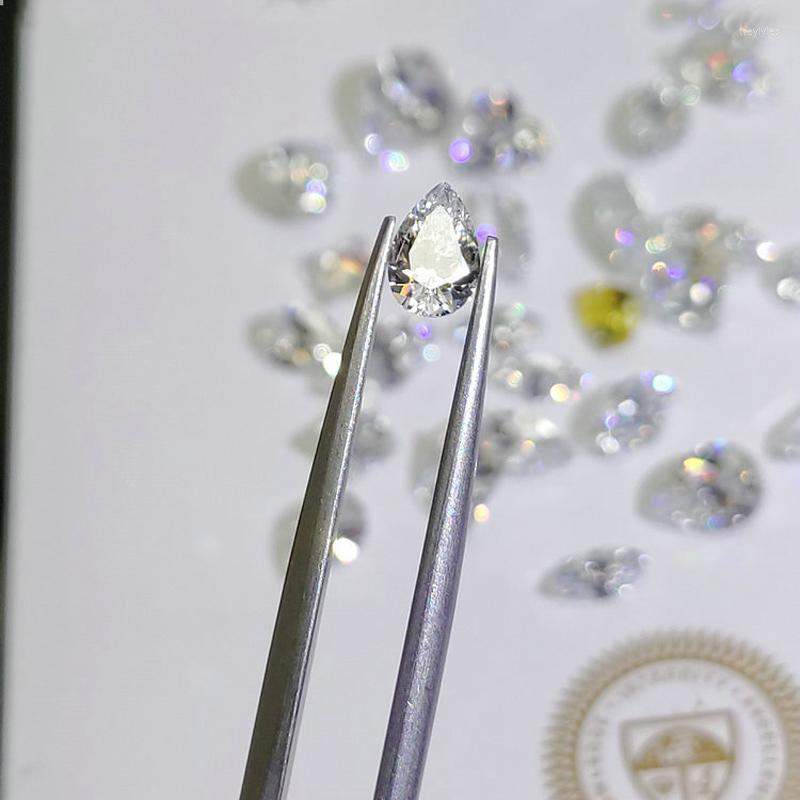 

Cluster Rings VANTJ Natural Diamond Loose Gemstone Pear Cut FG Color Good For Fine Jewelry Wholesale