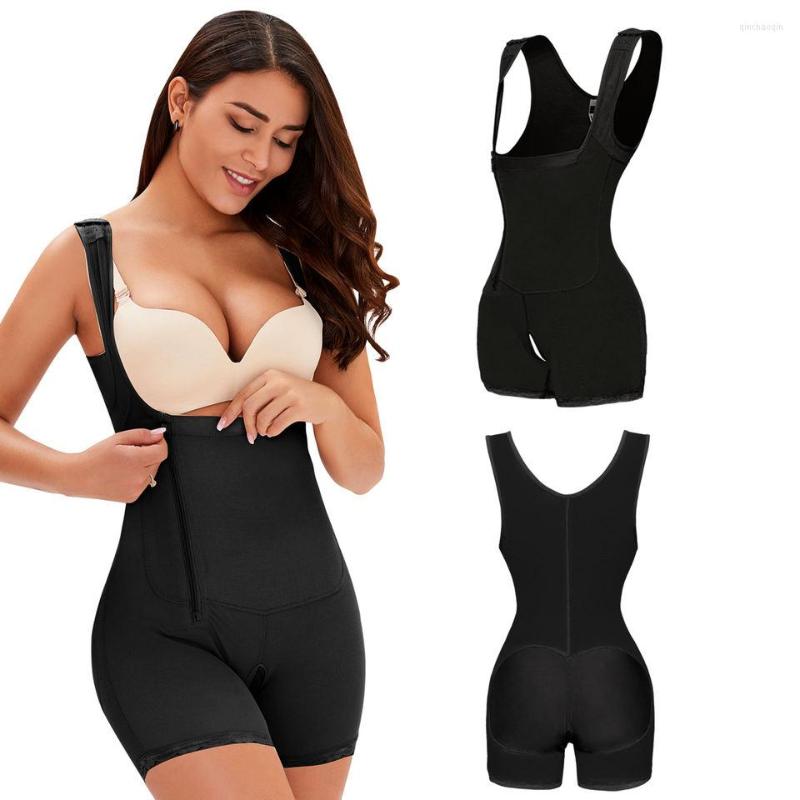 

Gym Clothing Women Levantador De Gluteos Body Shaper Fajas Colombianas Post Bodysuit Tummy Control Waist Trainer Girdle, Black