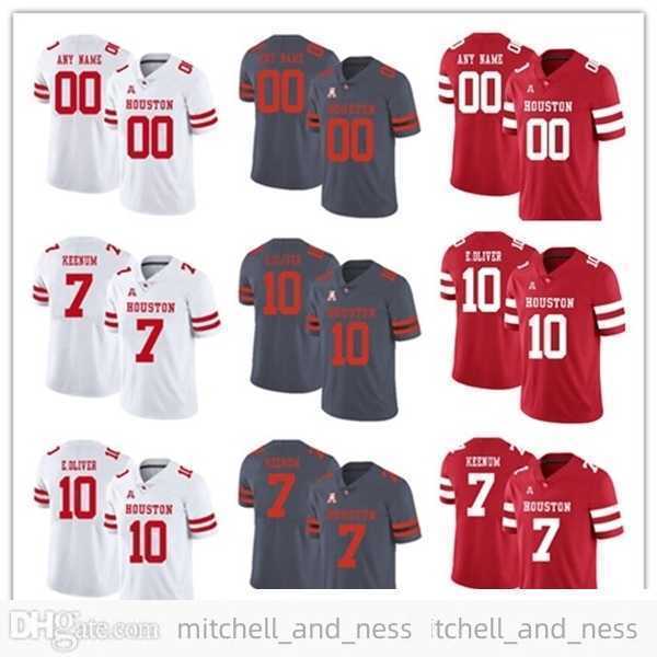Custom Houston Cougars College Football Jersey Any Number Name 88 Steven Dur 7 Case Keenum Oliver Matthew Adams Kyle Allen
