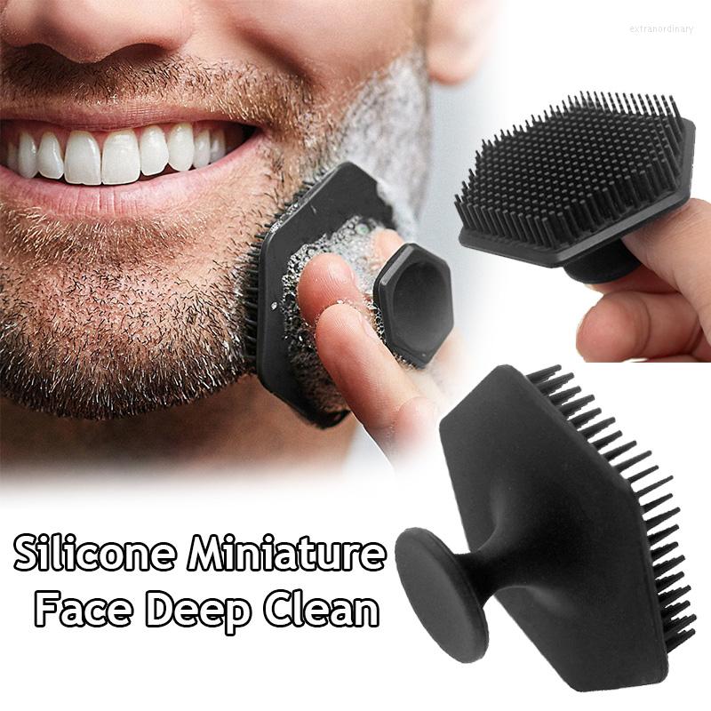 

Makeup Brushes Silicone Soft Men Facial Cleaning Scrubber Miniature Face Deep Clean Shave Massage Scrub Brush Beauty Shower Skin Care Tool