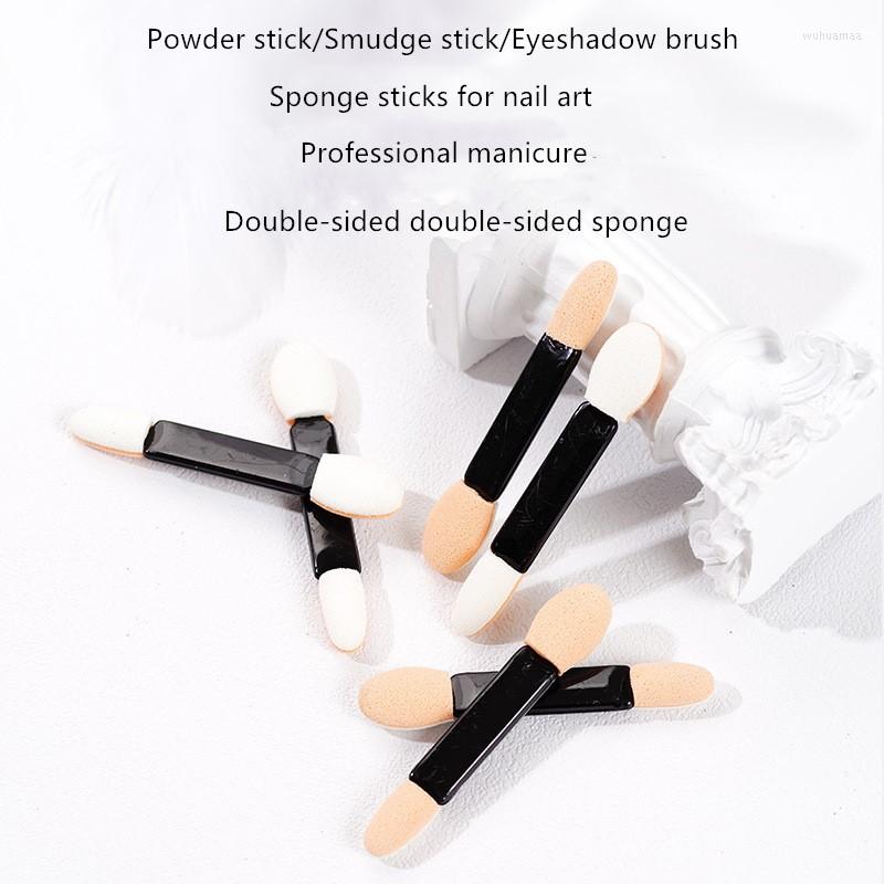 

Nail Brushes Sponge Powder Puff Mirror Brush For Glitter Chrome Double-sided Eyeshadow Stick