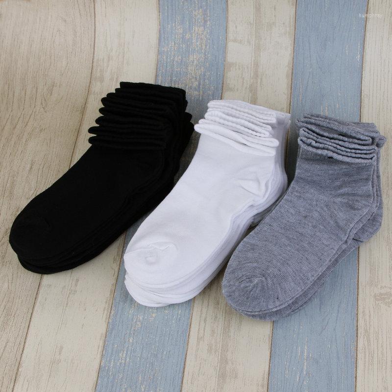 

Men's Socks 7 Pair Middle Sleeve Sports Simple Polyester Nude Solid Color Breathable Comfortable, 03
