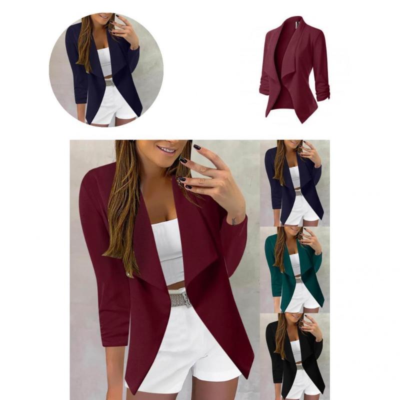 

Women's Suits & Blazers Coat Wrinkle-free Women Blazer Multifunctional Lady, Black