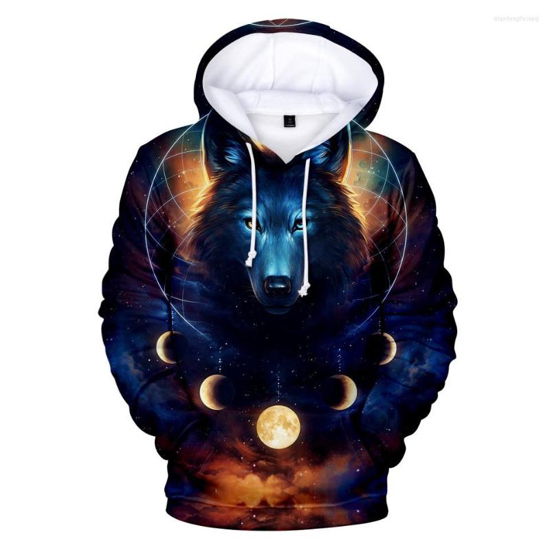 

Men's Hoodies Aikooki Personality Hoodie Wolf 3D Mens Boys Men/women Sweatshirt Brand Designer Clothes Autumn Winter