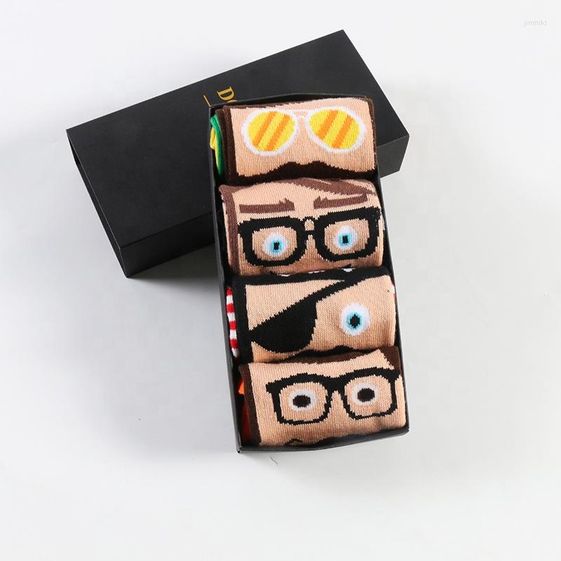 

Men's Socks DONG AI 1 Pairs Funny Cartoon Print Fashion Personalized Novelty Men Comfort Breathable Casual Hip Hop Creative Happy Sock, Picture1