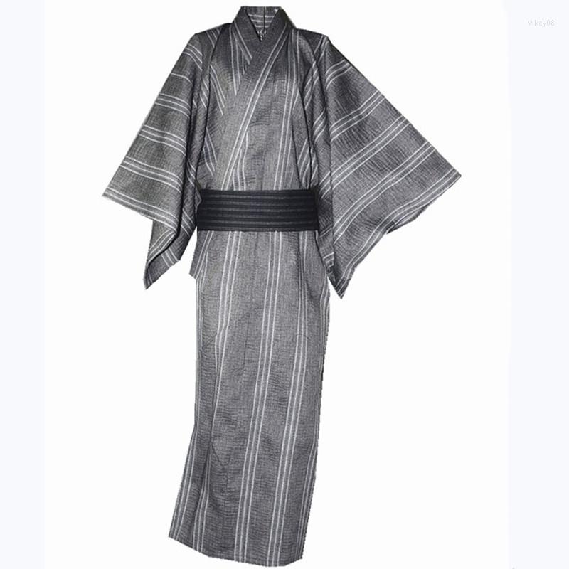 

Men's Sleepwear Bathrobe For Men Kimono Pajamas Sleep Gown Robes Mens Long Nightgown, Black