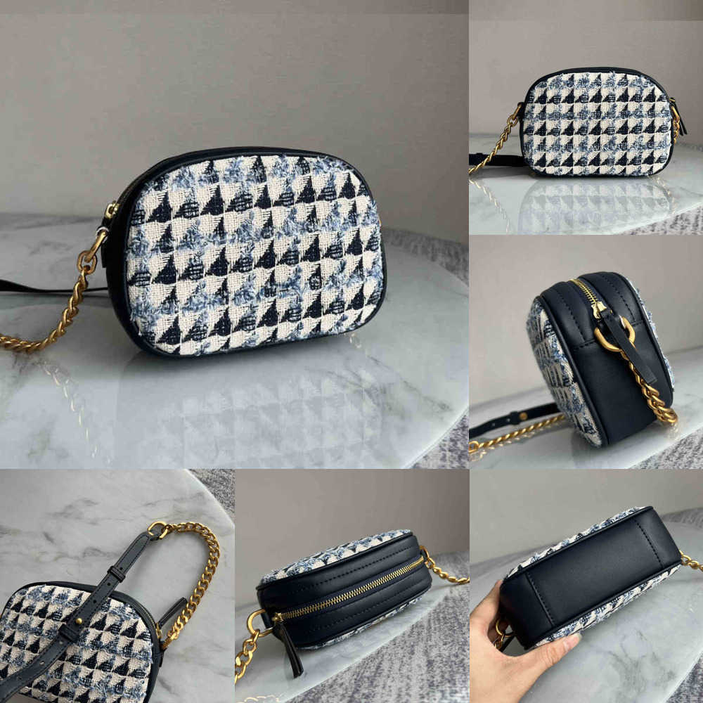 

Womens Evening Bags Camera Shoulder Women Houndstooth Handbag Leather Crossbody Designer s Female Retro Purses 220331, Multi-color