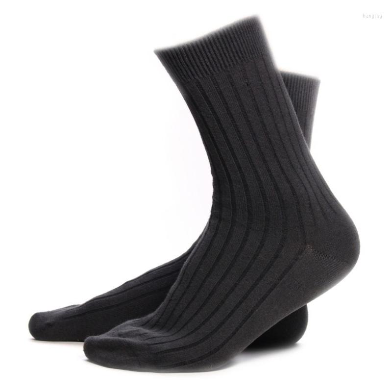 

Men's Socks 4Pairs High Quality Comb Cotton White Black Thermal Comfortable Male Solid Sokken Mens Bussiness Dress Sock Soks