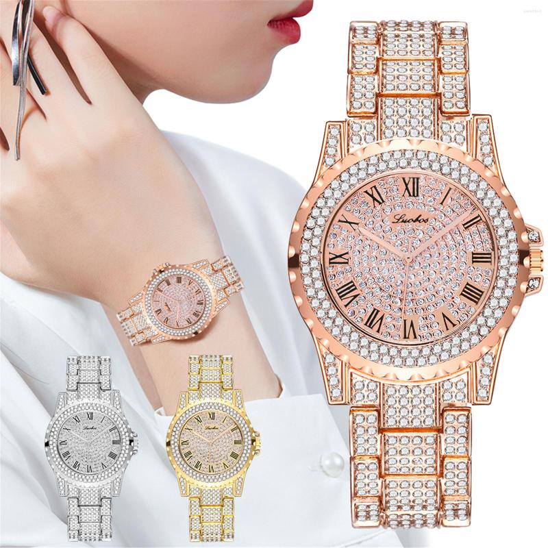 

Wristwatches Top Leather Quartz Watch Lady Watches Women Luxury Antique Stylish Round Dress Relogio Feminino Montre Femme Wristwatch