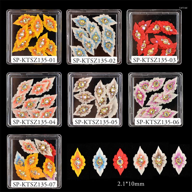 

Nail Art Decorations 2pcs INS Style Simulated Butterfly Design Charm Hand-Carved Dried Flowers DIY Fresh Manicure Decoration